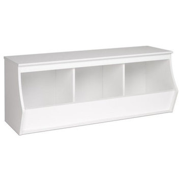 Monterey Stackable Storage Cubbie - White
