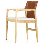 Four Hands - Lulu Dining Chair-Saddle Leather Blends - Featured Collection:
