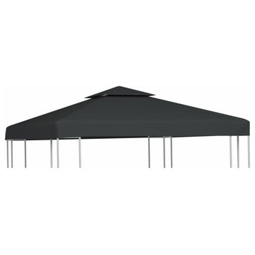 vidaXL Gazebo Cover Canopy Replacement 9.14 oz/yd² Dark Gray 10'x10', 40878