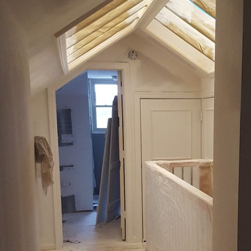 AFTER- new full bath at attic and mechanical closet