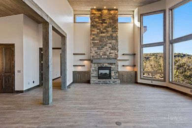 Family room - rustic family room idea in Salt Lake City