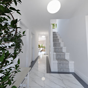 Before&After of the House with the Home Office and Laundry
