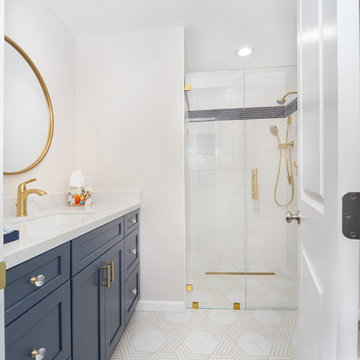 Simple Modern Hall Bath