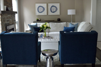Trendy family room photo in Toronto
