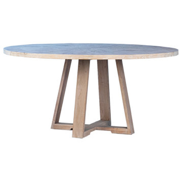 Merrick Wood Round Dining Table