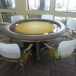 Custom Round Poker Table - Products