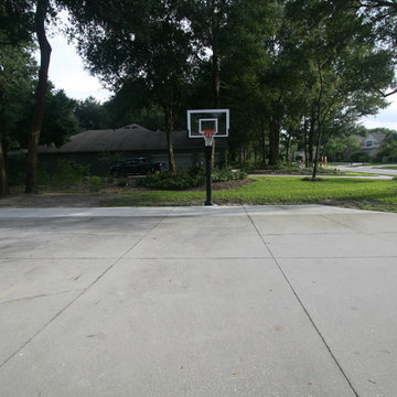 Courtney G's Pro Dunk Silver Basketball System on a 42x31 in Sanford, FL