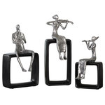 Uttermost - Uttermost Musical Ensemble Statues, Set of 3 - Enhance any display with the striking nature of the Musical Ensemble Statues. These pieces add refinement, texture and a distinct gleam to your design.