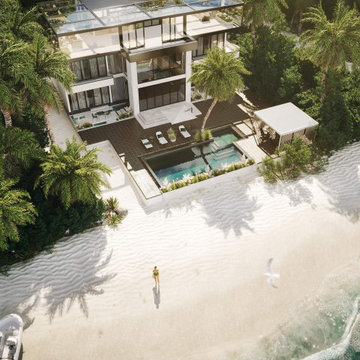 3D Visualization of a Waterside Villa in LA