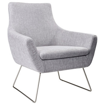 Kendrick Fabric Chair, Light Gray