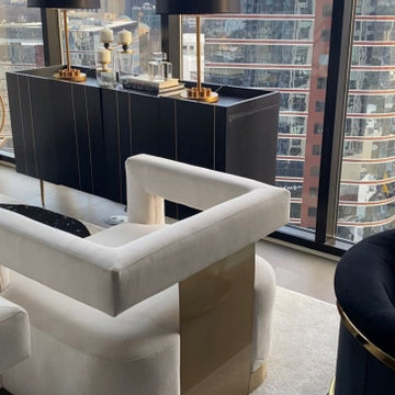 Penthouse Atlanta/Modern Forward Living Room