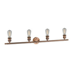 Innovations 4-LT LED Bare Bulb 42" Adjustable Bathroom Fixture - Antique Copper