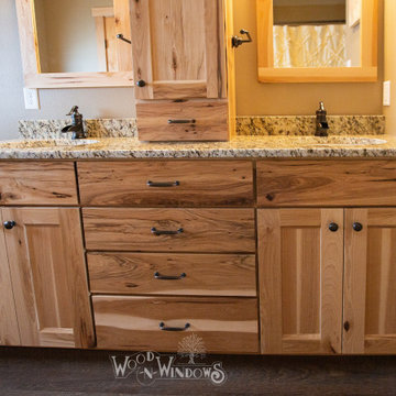 Rustic Hickory Kitchen Cabinets