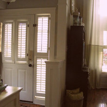 PLANTATION SHUTTERS ON TOP OF DOOR