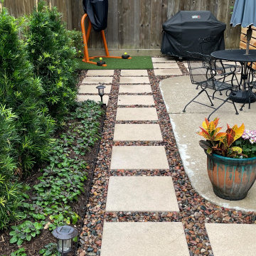Pathways and Blooms- A Backyard Transformation