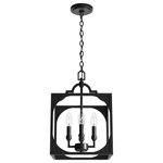 Hunter Fan Company - 12" Highland Hill Rustic Iron 4 Light Pendant Ceiling Light Fixture - The Highland Hill is timelessly elegant. Inspired by neoclassical design, we applied subtle iron scrollwork into this modern pendant lighting design for a sophisticated yet understated look. The overscale lantern shape on the Highland Hill adds an openness that enlivens this formal light fixture without being stuffy.