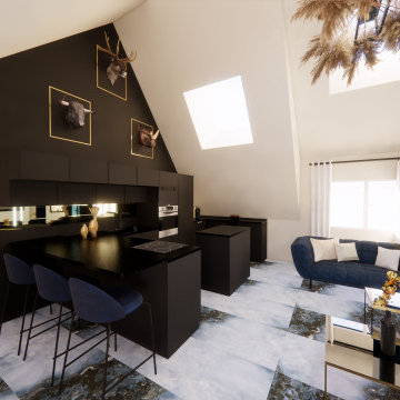 Proposition d'agencement, d'aménagement et de décoration pour un appartement dan