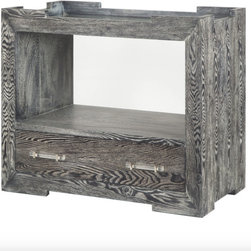 Worlds Away Monica Single Drawer Side Table - Dining Tables