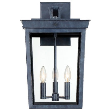 Crystorama Belmont 3-Light Outdoor Wall Mount BEL-A8063-GE, Graphite