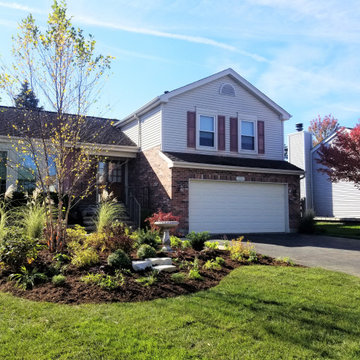 Lake Zurich Backyard Landscape and All New Front Yard Landscape Curb Appeal