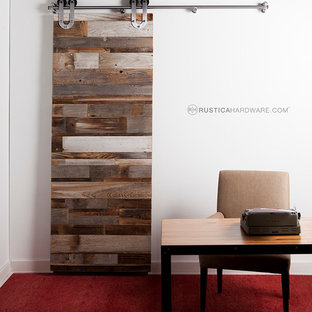 Hanging Barn Doors Houzz Example Of A Mountain Style Home Design In Salt Lake City