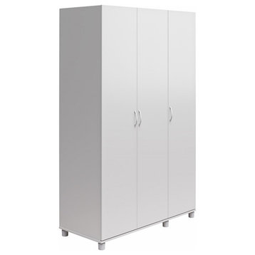 Systembuild Evolution Lory 3 Door Wardrobe with Clothing Rod in Dove Gray