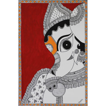 Ganesha Bala Ganapathi Madhubani Painting