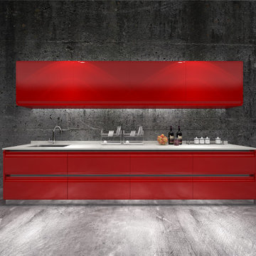 Spray-Painted Kitchens