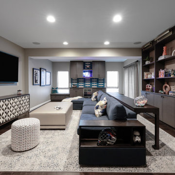 Glam + Fun Family Living Home Makeover in Urbana, MD