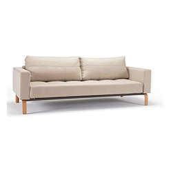 "Innovation" Cassius Deluxe Mixed Dance Natural Sofa / Lacquered Oak Legs - Sofas