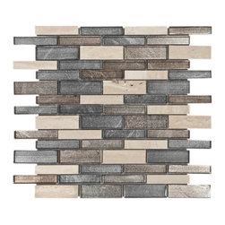Linear Glass Mosaics - Mosaic Tile