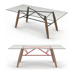Huppe Connection Glass Top Dining Table - $2,722.00 - Dining Tables