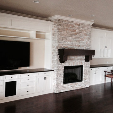 Custom Built-In Fireplace Wall & Entertainment Center | Tampa, FL