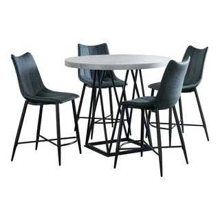 Conner 5-Piece Counter Height Dining Set-Table and 4 Chairs ...
