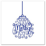 DDCG - Merry Blue Ornament Canvas Wall Art, 16"x16" - Spread holiday cheer this Christmas season by transforming your home into a festive wonderland with spirited designs. This Merry Blue Ornament 16x16 Canvas Wall Art makes decorating for the holidays and cultivating your Christmas style easy. With durable construction and finished backing, our Christmas wall art creates the best Christmas decorations because each piece is printed individually on professional grade tightly woven canvas and built ready to hang. The result is a very merry home your holiday guests will love.