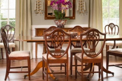 Elegant dining room photo in Boston