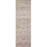 Loloi II - Loloi II Printed Hathaway Blush Ivory Area Rug, 2'6"x7'6" - Fresh yet familiar, our printed Hathaway captures the look of an antique rug at a price that is very attractive. Offering stylish, easy-care performance for today's busy homes, Hathaway effortlessly elevates an interior with updated shades of whispery blush and aged ivory. Created in China of 100% polyester, Hathaway appears to be soft and delicate but is secretly hard-working and stain resistant. We won't tell.