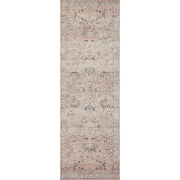 Loloi II Printed Hathaway Blush Ivory Area Rug, 2'6"x7'6"