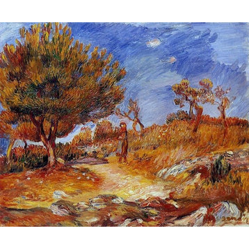 Pierre Auguste Renoir Landscape: Woman under a Tree Wall Decal