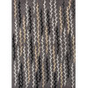 Transitional Geometric Pattern Gray /Black Wool/Silk Tufted Rug (2 x 3)