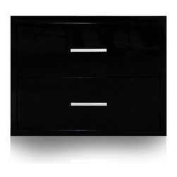 Massiano Night Stand Black - Nightstands And Bedside Tables