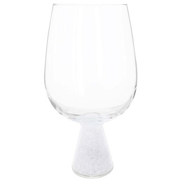 Sparkles Home Rhinestone Stemless Crystal-Filled Wine Glass - Set of 6