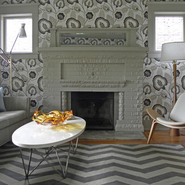 My Houzz: Bold Wallpaper Kicks Up a Century-Old Craftsman