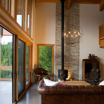 Contemporary Barrel Roof Timber Frame Cottage