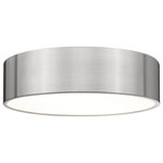 Z-Lite - Z-Lite 2302F4-BN Harley 4 Light Flush Mount in Brushed Nickel - Take a page from casual style by illuminating a modern space with the Harley flushmount metal drum ceiling light. This four-light ceiling light offers plenty of lighting in a kitchen, dining area, or main living space, maintaining an easy style. With a sleek brushed nickel finish steel shade, it's versatile and dynamic.