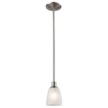 Thomas Lighting Jackson 1-Light Mini Pendant 1301PS/20, Brushed Nickel