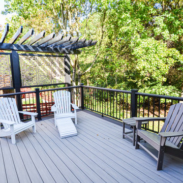 Pagoda Inspired Pergola, Deck and Sunroom in Sterling, VA