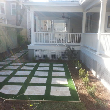 St Augustine Florida side yard historic home on St George Street