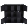 Cube Bookcase Storage Shelf Organizer, 9 Cube, Black