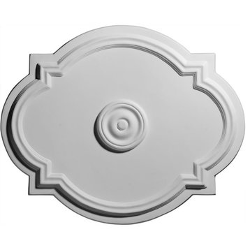 21 1/4"W x 17 3/8"H x 1"P Waltz Ceiling Medallion, Fits Canopies up  to 4 1/2"
